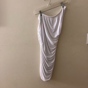 White one shoulder dress